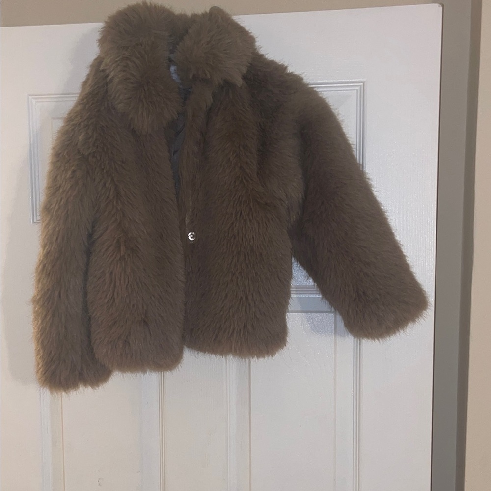 Gap Brown Faux Fur Kids Jacket